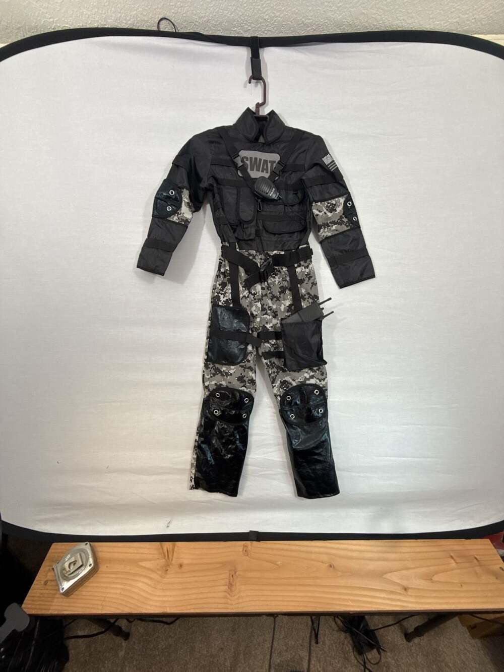 Teetot & Co. SWAT Team Kid's Halloween Costume Jumpsuit with Utility Vest